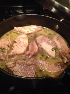 Spareribs Pan-Roasted with Sage and White Wine, Treviso Style