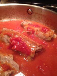 veal rolls with parmesan and pancetta